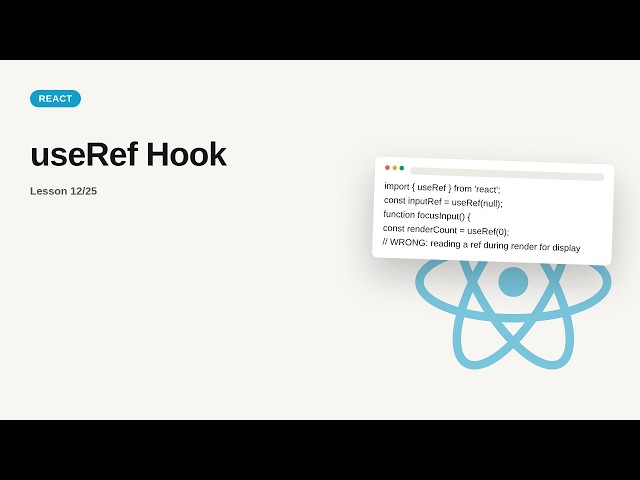React JS + Redux - Web development basic Series: useRef Hook