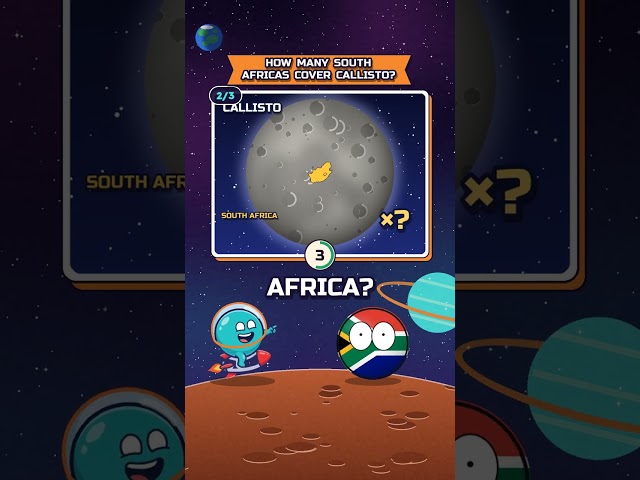 How many BRAZILS cover CALLISTO? 🪐 True scale