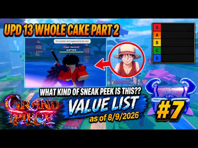 SECRET SNEAK PEEK??? WHAT DOES THIS MEAN!??  GPO VALUE LIST UPDATE 13 WHOLE CAKE PART 2 #7
