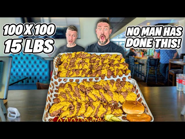 NO ONE Has Ever Finished This “100 PATTY FATTY” Cheeseburger Challenge!