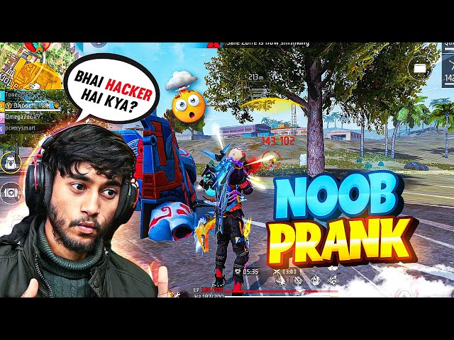 Impressing Random Players from my Gameplay Skills😎 Noob Prank - Free Fire Max