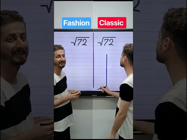 Fashion Math vs Classic Math 🤔 Which method would you use?#Math #MathTricks #MathShorts #MentalMath