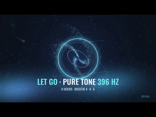 396 Hz Pure Tone | 8 Hours to Let the Day Go | A Sacred Geometry Universe with Drifting Comets