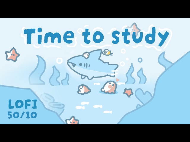 8 Hour Pomodoro (50 min focus • 10 min breaks) | Deep Work | Marine Ocean