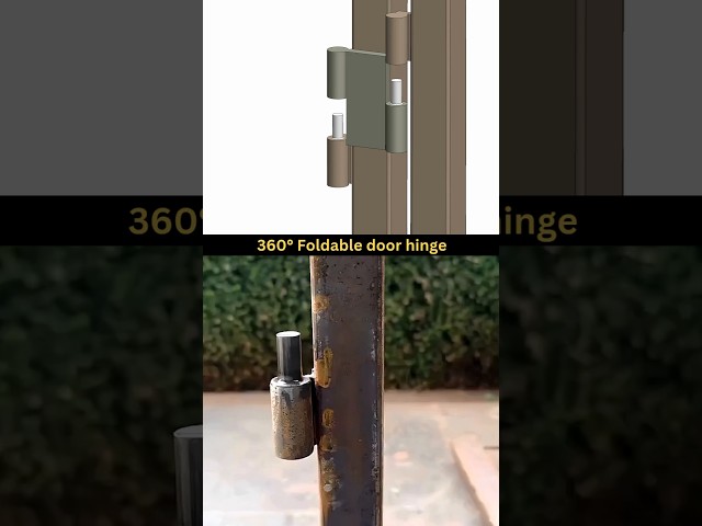 360 Degree Foldable Door Hinge - New innovation #cad #3ddesign #engineer