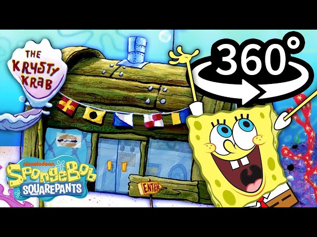Take a 360° VR Tour of the Krusty Krab! 🍔 ｜ SpongeBob 1 injected