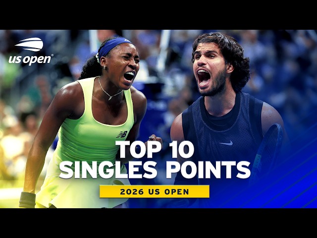 Top 10 Singles Points Of The Tournament | 2026 US Open
