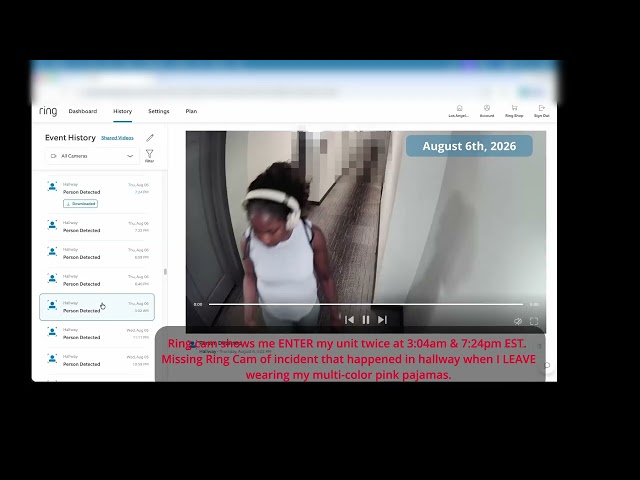 Security Breach:  Missing Ring cam videos