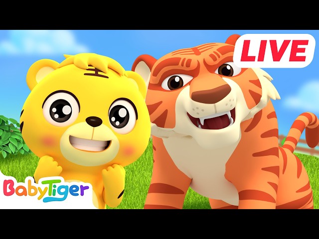 🔴LIVE 貝樂虎兒歌童謠直播🎶 動物王國大冒險🐅 | 幼兒音樂 | 卡通動畫 | 兩隻老虎 | 拔蘿蔔