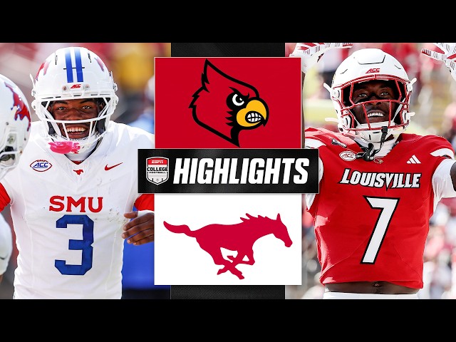 TOP-25 BATTLE 🍿 SMU Mustangs vs. Louisville Cardinals | Full Game Highlights | ESPN College Football