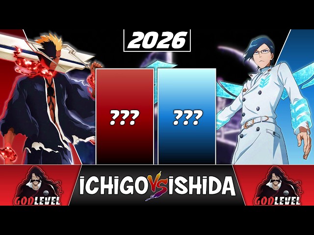 Ichigo Kurosaki VS Uryu Ishida POWER LEVELS 2026 🔥 (OVER THE YEARS)