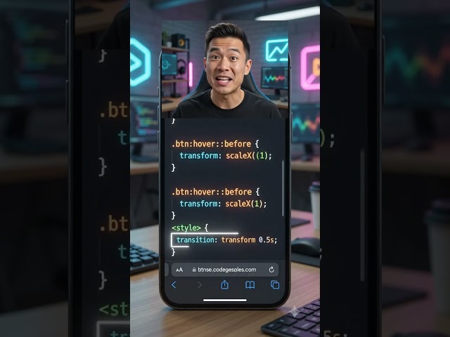 Animated Button with Hover Effects using HTML & CSS  #webdevelopment #coding #hovereffects