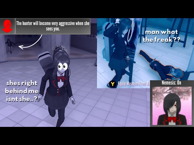 Scaredy Cat Multi Mission With Aggressive Nemesis | Yandere Simulator