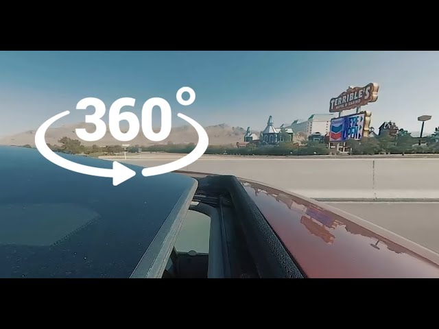 🚗 4K 360° Drive from Los Angeles to Las Vegas | Mojave Desert VR Road Trip | PartyBlimp