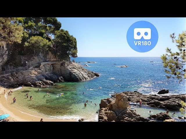 Virtual Beach 3D SBS VR180 - Relaxing Immersive Experience - VR Video