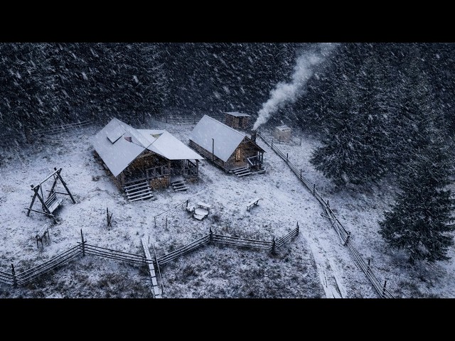 Surviving 5 Deadly Blizzards Alone | Solo Winter Camping ASMR Movie