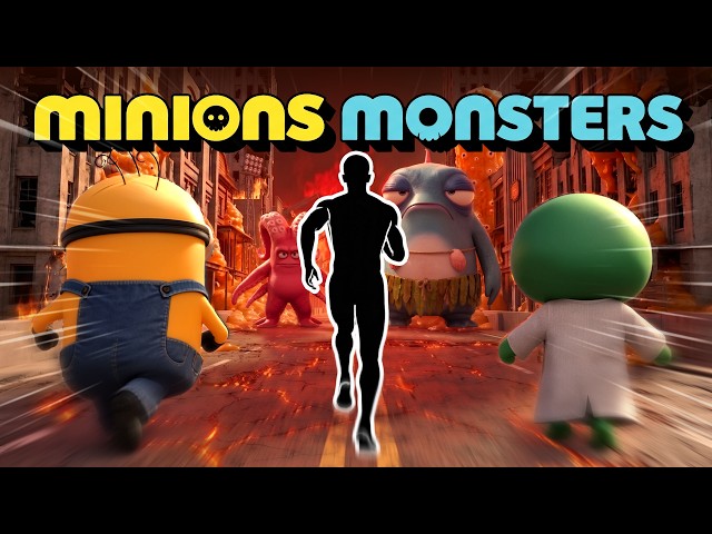 Immersive Interactive Warm Up | MINIONS & MONSTERS ESCAPE RUN! 🍌👾 Fun Workout | Full Body