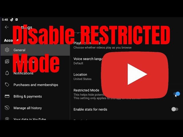 How to Disable RESTRICTED Mode on YouTube [Guide]
