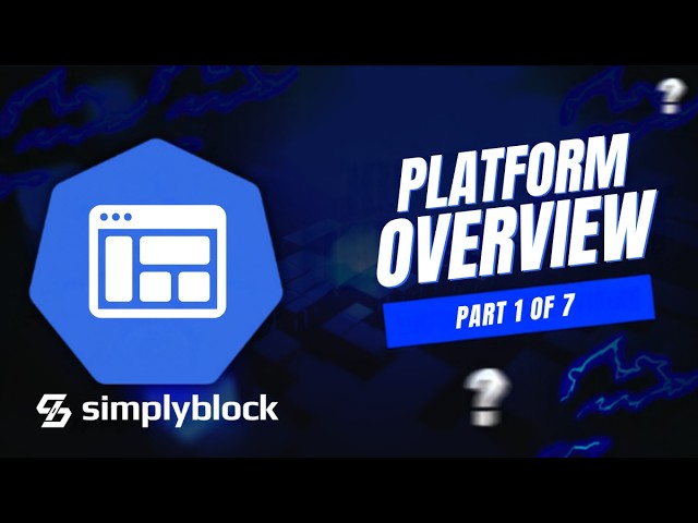Part 1: Platform Overview | simplyblock Demo Series