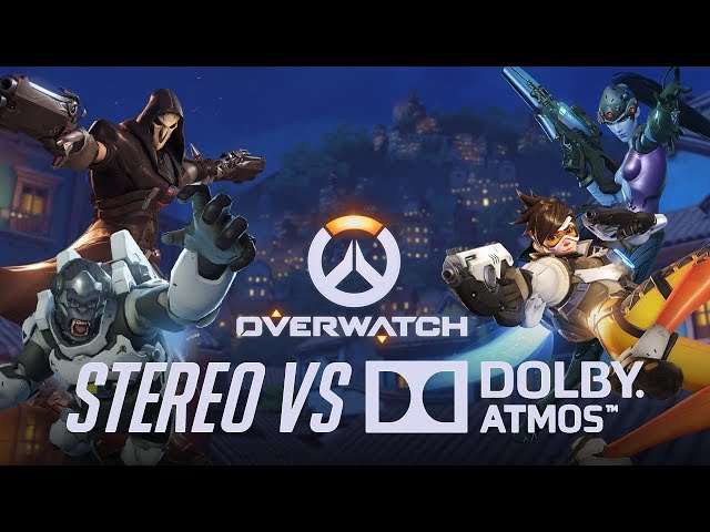 Overwatch - Stereo VS Dolby Atmos HRTF audio comparison 🎧 (3D spatial sound)