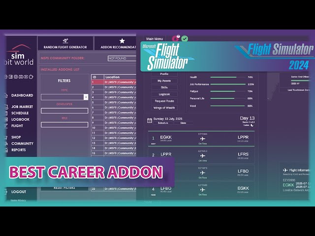 A Pilot’s Life Chapter 2 vs Fly the Line – Best Virtual Airline Career for MSFS