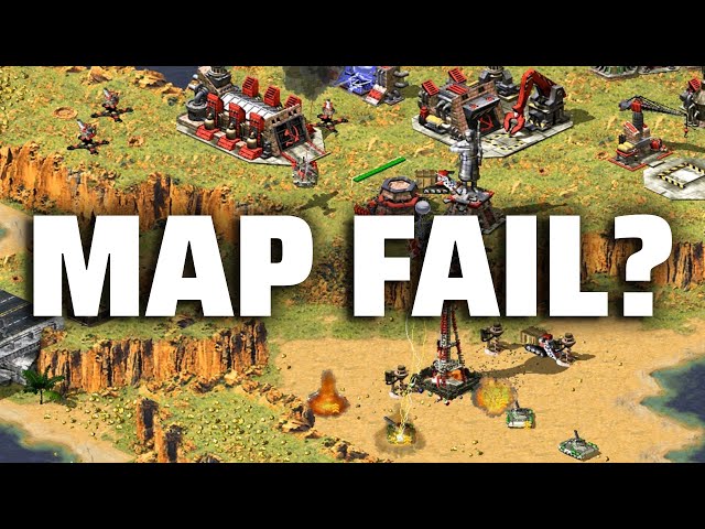 When a Bad Map Ruins Everything – Red Alert 2 AI Gone Dumb!