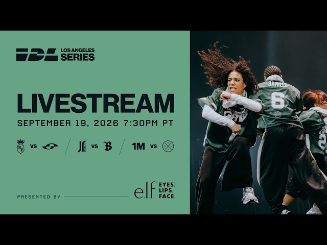 🔴 REPLAY: IDL 2026 Los Angeles Series | September 19, 2026 | Presented by e.l.f.