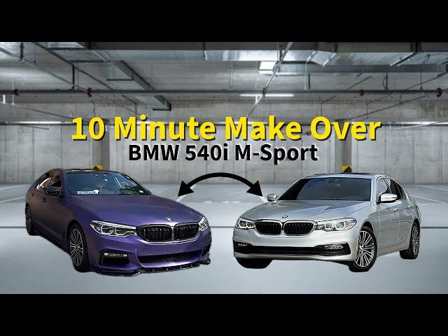 БОЛЬШЕ НЕ СТОК / Полное преображение BMW 540i M-Sport за 10 минут!!
