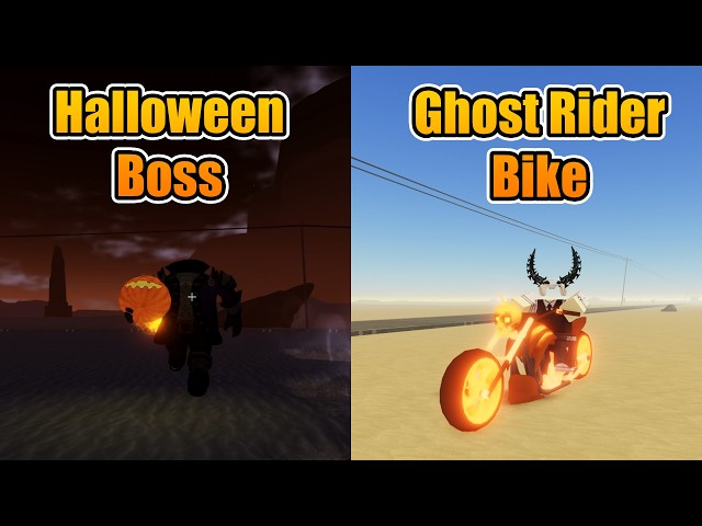 New Halloween Boss and Deathwish Bike | Roblox A Dusty Trip