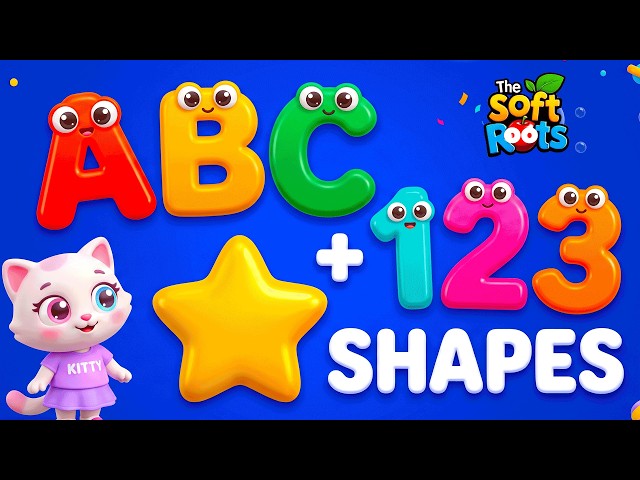 Preschool Learning activities for 3 year olds at home | Learn ABC Phonics Shapes Numbers Colors 🌈
