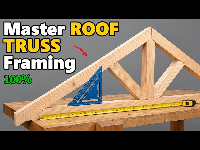 The SECRET to Perfect ROOF TRUSS Framing Using a SPEED SQUARE