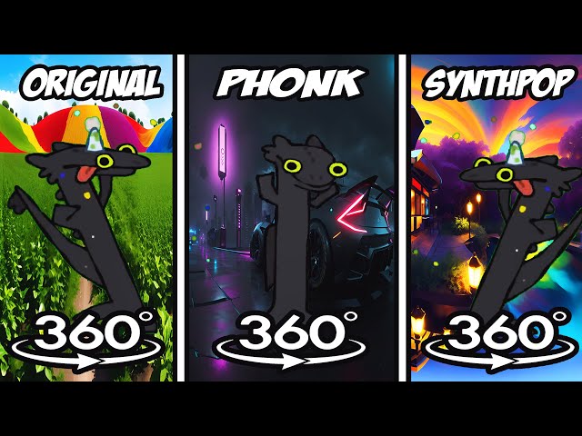 Toothless dance : Different styles 360 VR