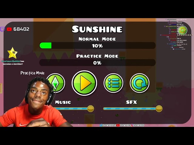 ISHOWSPEED PLAYS GEOMETRY DASH *FUNNY*🤣