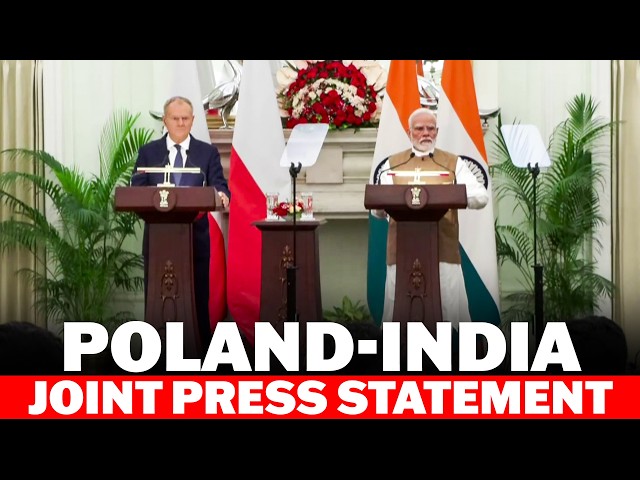 LIVE: PM Modi, Polish PM Donald Tusk Deliver Joint Press Statement After Delhi Talks | India