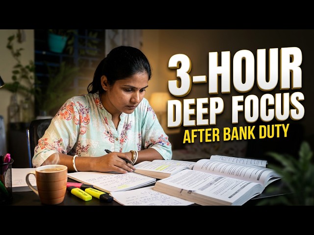 🔴Banker to IAS LIVE STUDY:3 Hours of deep focus with SBI/IBPS Cracker.#sbiclerk#ibpsclerk #upsc #SBI