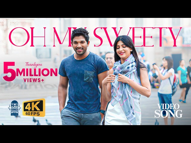 Oh My Sweety Video Song | Lucky The Racer Malayalam | Allu Arjun | 4K | Hi-Fi Songs