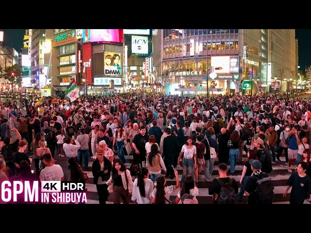 4K HDR🤩Wall-to-Wall People! So Much Fun!! | Shibuya Scramble Crossing on a Long Weekend in Tokyo JP