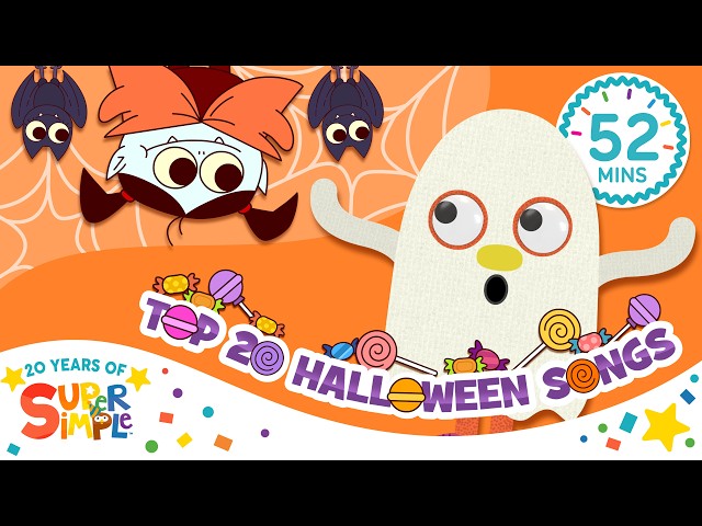 Top 20 Halloween Songs 🎃 🍬| Kids Songs | Super Simple Songs