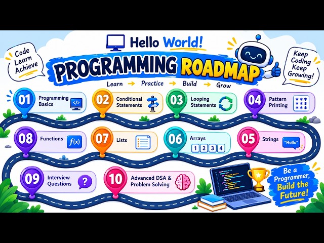 How to Learn Programming from Basic | Java Python Roadmap| Helloworld #java #python #problemsolving