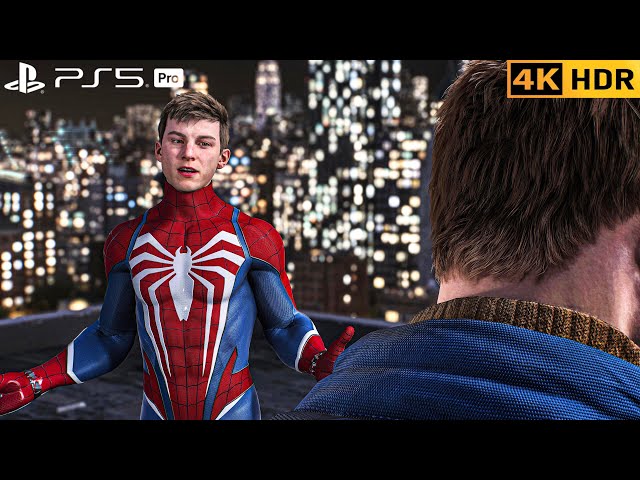 (PS5 PRO) Advanced Spiderman & Harry Osborn VS Kraven Hunters | 4K HDR |