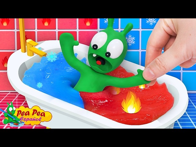 El Desafío Del Baño Frío Y Caliente 🔥❄ Hot vs Cold Bathtub Challenge - Dibujos Animados Para Niños