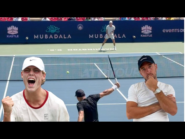 Cruz Hewitt Defeats a Top ATP Tour Player (Dusan Lajovic) - Court Level Highlights