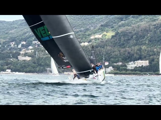 Maxi Yachts Race in the Gulf of Trieste Ahead of Barcolana