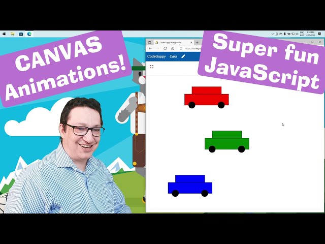 JavaScript tutorial 11/24: Animations on the canvas | Fun projects | Coding for beginners