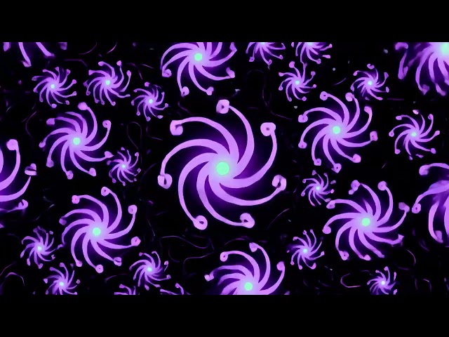 Psychedelic Bloom 4K VJ Loop | Trippy Purple Spiral Visuals