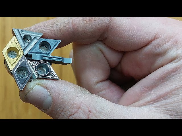 Cool! How those carbide inserts work when turning metal