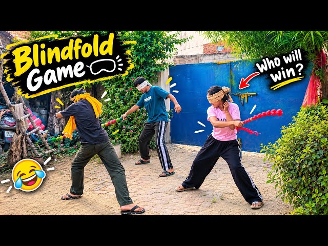 Blindfold challenge game 🤣😅