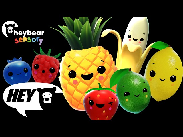 Hey Bear Sensory - Smoothie Mix!- Fun Dance Video with music and animation !