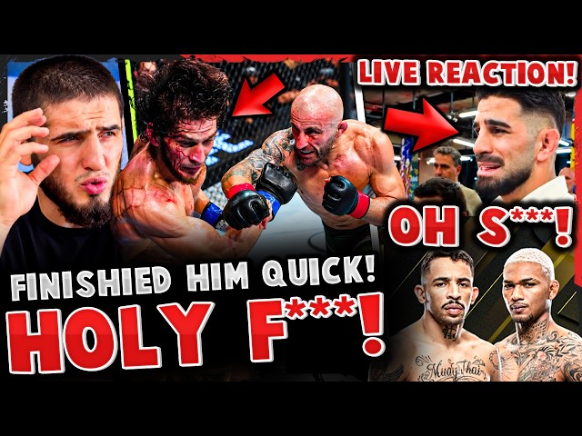 MMA Community REACTS Alexander Volkanovski vs Movsar Evloev! Ilia Topuria LIVE REACTION MERAB LOSS!