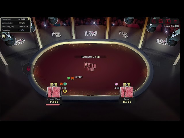 Final Table headsup 150,000 mystery bounty WSOP Poker NLH  Tournament event #2